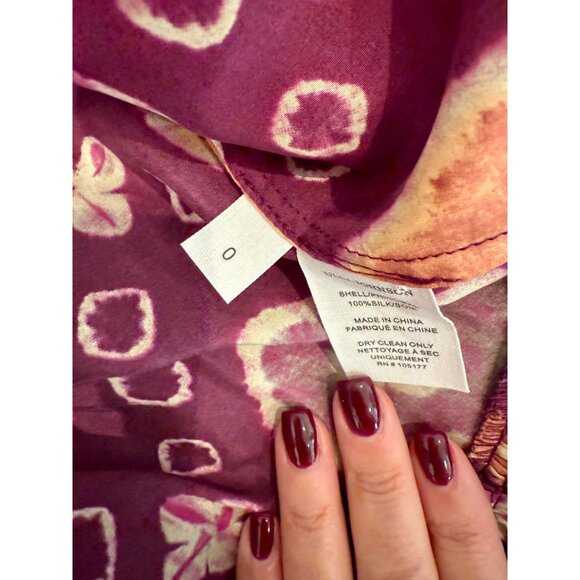 Ulla Johnson Purple and Orange Ruffled Midi Dress - Picture 6 of 9